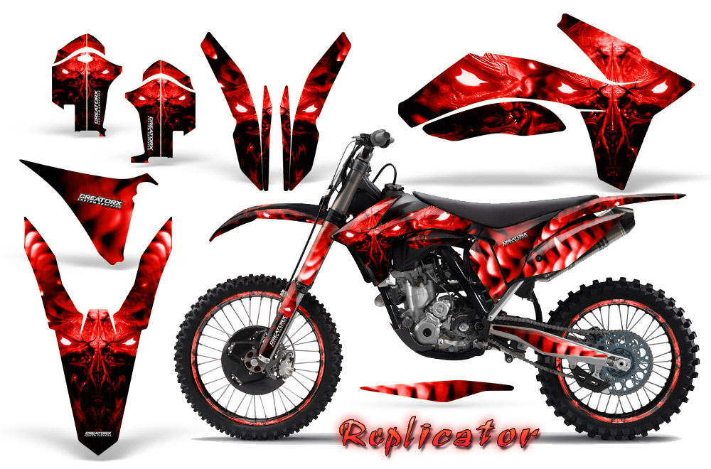 KTM C7 2011 Graphics Kit Replicator Red NP Rims